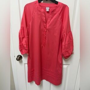 Chico's Vibrant Coral Tunic Top